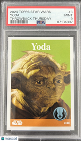 2024 Topps Star Wars Throwback Thursday Yoda #3 PSA 9